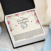 Load image into Gallery viewer, To My Bride Gifts, Enjoy Your Big Day, Forever Love Heart Necklace For Women, Wedding Day Thank You Ideas From Mom
