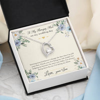Load image into Gallery viewer, Mom Of The Groom Gifts, I&#39;m Still Your Son, Forever Love Heart Necklace For Women, Wedding Day Thank You Ideas From Groom
