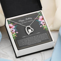 Load image into Gallery viewer, Birthday Gifts For Women, Lucky To Have You, Forever Love Heart Necklace, Happy Birthday Message Card Jewelry For Best Friend
