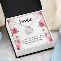 Load image into Gallery viewer, To My Aunt Gifts, Funtie, Forever Love Heart Necklace For Women, Aunt Birthday Present From Niece Nephew
