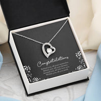 Load image into Gallery viewer, Retirement Gifts, Behind You, Happy Retirement Forever Love Heart Necklace For Women, Retirement Party Favor From Friends Coworkers
