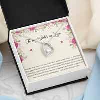 Load image into Gallery viewer, To My Sister-in-law Gifts, A New Friend, Forever Love Heart Necklace For Women, Birthday Present Idea From Sister
