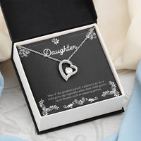 Load image into Gallery viewer, To My Daughter Gifts, One Of The Greatest Joys of a Parent, Forever Love Heart Necklace For Women, Birthday Present Ideas From Mom Dad

