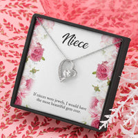 Load image into Gallery viewer, To My Niece Gifts, If Nieces Were Jewels, Forever Love Heart Necklace For Women, Niece Birthday Present From Aunt Uncle
