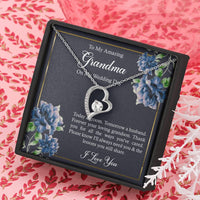 Load image into Gallery viewer, Grandmother of the Groom Gifts, Forever Your Grandson, Forever Love Heart Necklace For Women, Wedding Day Thank You Ideas From Groom

