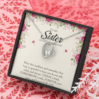 Load image into Gallery viewer, Sister of the Bride Gifts, I Am So Grateful To Have You, Forever Love Heart Necklace For Women, Wedding Day Thank You Ideas From Bride
