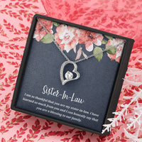 Load image into Gallery viewer, To My Sister-in-law Gifts, I Have Learned So Much from You, Forever Love Heart Necklace For Women, Birthday Present Idea From Sister

