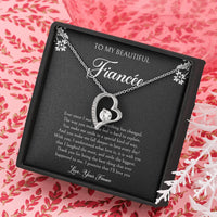 Load image into Gallery viewer, To My Fiancée, I&#39;ll Love You Forever, Forever Love Heart Necklace For Women, Anniversary Birthday Valentines Day Gifts From Fiancé
