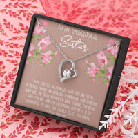 Load image into Gallery viewer, To My Best Friend Gifts, To My Unbiological Sister, Forever Love Heart Necklace For Women, Birthday Present Idea From Bestie
