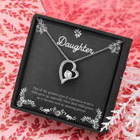 Load image into Gallery viewer, To My Daughter Gifts, One Of The Greatest Joys of a Parent, Forever Love Heart Necklace For Women, Birthday Present Ideas From Mom Dad
