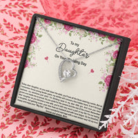 Load image into Gallery viewer, To My Bride Gifts, Enjoy Your Big Day, Forever Love Heart Necklace For Women, Wedding Day Thank You Ideas From Mom
