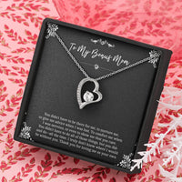 Load image into Gallery viewer, To My Bonus Mom Gifts, Thank You For Loving Me, Forever Love Heart Necklace For Women, Birthday Mothers Day Present From Bonus Daughter

