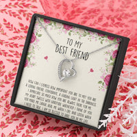 Load image into Gallery viewer, To My Best Friend Gifts, I Am So Blessed, Forever Love Heart Necklace For Women, Birthday Present Idea From Bestie
