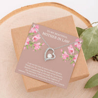 Load image into Gallery viewer, To My Mother-in-Law Gifts, I Can See His Face In Yours, Forever Love Heart Necklace For Women, Birthday Mothers Day Present From Daughter-in-law
