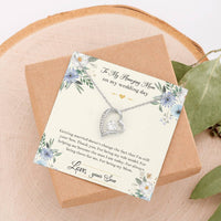 Load image into Gallery viewer, Mom Of The Groom Gifts, I&#39;m Still Your Son, Forever Love Heart Necklace For Women, Wedding Day Thank You Ideas From Groom
