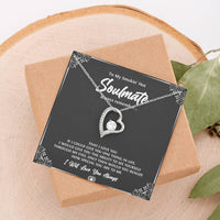 Load image into Gallery viewer, To My Soulmate, Smokin Hot Soulmate, Forever Love Heart Necklace For Girlfriend, Anniversary Birthday Valentines Day Gifts From Boyfriend
