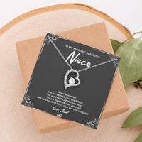 Load image into Gallery viewer, To My Niece  Gifts, Always Remember, Forever Love Heart Necklace For Women, Birthday Present Idea From Aunt

