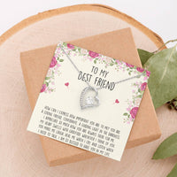 Load image into Gallery viewer, To My Best Friend Gifts, I Am So Blessed, Forever Love Heart Necklace For Women, Birthday Present Idea From Bestie
