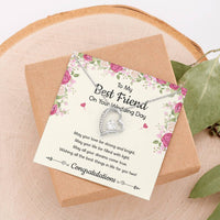 Load image into Gallery viewer, Bride Gifts, May Your Love Be Strong And Bright, Forever Love Heart Necklace For Women, Wedding Day Thank You Ideas From Best Friend
