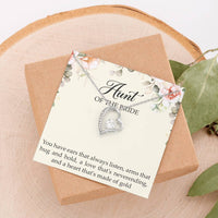 Load image into Gallery viewer, Aunt of the Bride Gifts, You Have Ears That Always Listen, Forever Love Heart Necklace For Women, Wedding Day Thank You Ideas From Bride
