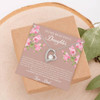 Load image into Gallery viewer, To My Daughter Gifts, If I Could Give You One Thing In Life, Forever Love Heart Necklace For Women, Birthday Present Idea From Dad
