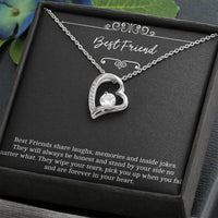 Load image into Gallery viewer, To My Friend Gifts, Forever In Your Heart, Forever Love Heart Necklace For Women, Birthday Present Idea From Bestie
