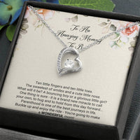 Load image into Gallery viewer, Gift for Expecting Mom, Brand New Miracle, Mom to Be Forever Love Heart Necklace For Women, Pregnancy Gift For New Mother
