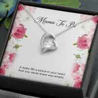 Load image into Gallery viewer, Gift for Expecting Mom, A Baby Fills A Place In Your Heart, Mom to Be Forever Love Heart Necklace For Women, Pregnancy Gift For New Mother
