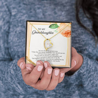 Load image into Gallery viewer, To My Granddaughter Gifts, You Are One Of My Greatest Joys, Forever Love Heart Necklace For Women, Birthday Present Idea From Grandma Grandpa
