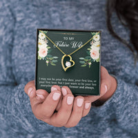 Load image into Gallery viewer, To My Bride Gifts, To My Future Wife, Forever Love Heart Necklace For Women, Wedding Day Engagement Thank You Ideas From Groom
