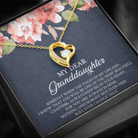 Load image into Gallery viewer, To My Granddaughter Gifts, Someday When The Pages Of My Life End, Forever Love Heart Necklace For Women, Birthday Present Idea From Grandma Grandpa
