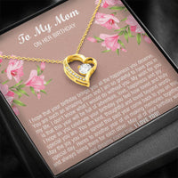 Load image into Gallery viewer, To My Mom Gifts, You Are Amazing, Forever Love Heart Necklace For Women, Birthday Present From Son Daughter
