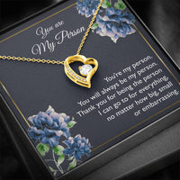 Load image into Gallery viewer, To My Girlfriend, You Are My Person, Forever Love Heart Necklace For Women, Anniversary Birthday Gifts From Boyfriend
