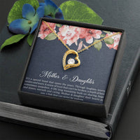 Load image into Gallery viewer, To My Daughter Gifts, Special Bond That Spans The Years, Forever Love Heart Necklace For Women, Birthday Present Idea From Mom
