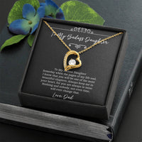 Load image into Gallery viewer, To My Badass Daughter Gifts, Someday When The Pages of My Life End, Forever Love Heart Necklace For Women, Birthday Present Idea From Dad
