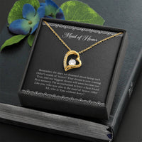 Load image into Gallery viewer, To My Maid Of Honor Gifts, Best Memory, Forever Love Heart Necklace For Women, Wedding Day Thank You Ideas From Bride
