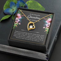 Load image into Gallery viewer, Grandmother of the Bride Gifts, I Am So Blessed, Forever Love Heart Necklace For Women, Wedding Day Thank You Ideas From Bride
