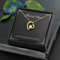 Load image into Gallery viewer, To My Maid of Honor Gifts, Thank You for Standing By My Side, Forever Love Heart Necklace For Women, Wedding Day Thank You Ideas From Bride
