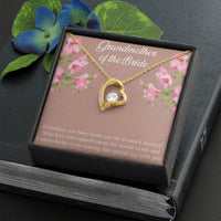 Load image into Gallery viewer, Grandmother of the Bride Gifts, You Made My Life Sweeter, Forever Love Heart Necklace For Women, Wedding Day Thank You Ideas From Bride
