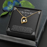 Load image into Gallery viewer, To My Bonus Mom Gifts, Thank You For Loving Me, Forever Love Heart Necklace For Women, Birthday Mothers Day Present From Bonus Daughter
