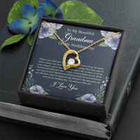 Load image into Gallery viewer, Grandmother of the Bride Gifts, When I Was A Little Girl, Forever Love Heart Necklace For Women, Wedding Day Thank You Ideas From Bride
