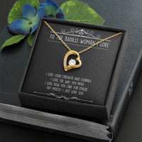 Load image into Gallery viewer, To My Badass Wife, I Just Love You, Forever Love Heart Necklace For Women, Anniversary Birthday Valentines Day Gifts From Husband
