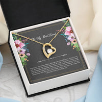 Load image into Gallery viewer, To My Best Friend Gifts, Friends Are Our Chosen Family, Forever Love Heart Necklace For Women, Birthday Present Idea From Bestie
