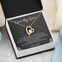 Load image into Gallery viewer, To My Niece  Gifts, You Are Simply Amazing, Forever Love Heart Necklace For Women, Birthday Present Idea From Aunt

