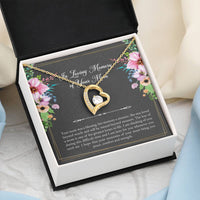 Load image into Gallery viewer, Loss of Mom Gifts, In Loving Memory, Sympathy Forever Love Heart Necklace For Loss of Mom, Memorial Sorry For Your Loss Present
