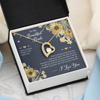 Load image into Gallery viewer, To My Bride Gifts, I Have A Dream, Forever Love Heart Necklace For Women, Wedding Day Thank You Ideas From Groom
