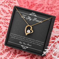 Load image into Gallery viewer, To My Fiancée, I Am Lucky To Cross Your Path, Forever Love Heart Necklace For Women, Anniversary Birthday Valentines Day Gifts From Fiancé
