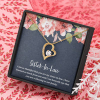 Load image into Gallery viewer, To My Sister-in-law Gifts, I Have Learned So Much from You, Forever Love Heart Necklace For Women, Birthday Present Idea From Sister
