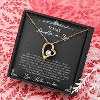 Load image into Gallery viewer, To My Daughter-in-law Gifts, The Blessing I Couldn&#39;t See, Forever Love Heart Necklace For Women, Birthday Present Idea From Mother-in-law
