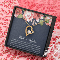 Load image into Gallery viewer, To My Aunt Gifts, Aunt and Nephew Bond, Forever Love Heart Necklace For Women, Aunt Birthday Present From Nephew
